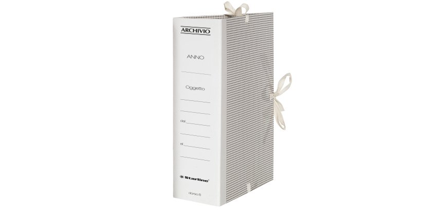 Faldone - lacci incollati - tela - 35 x 25 cm - dorso 8 cm - Starline
