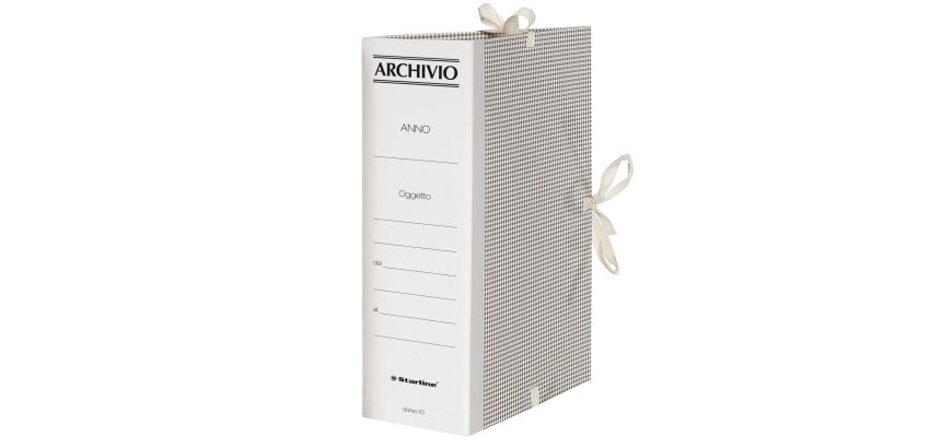 Faldone - lacci incollati - tela - 35 x 25 cm - dorso 10 cm - Starline