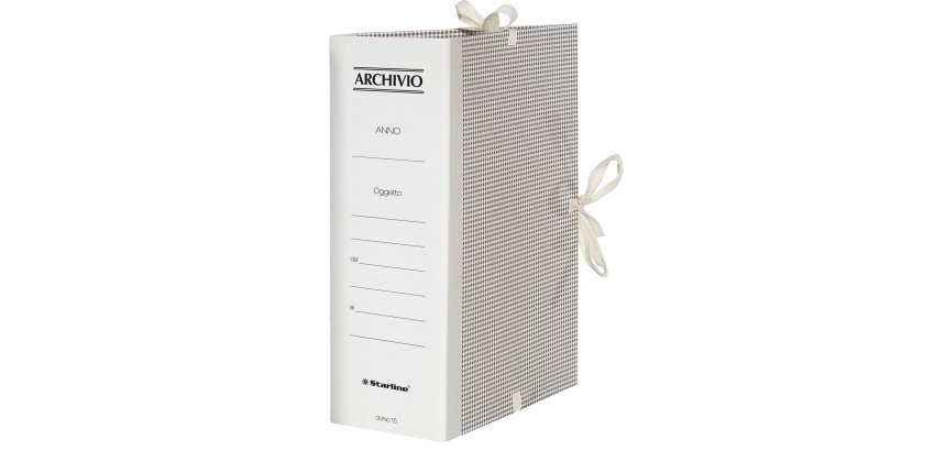 Faldone - lacci incollati - tela - 35 x 25 cm - dorso 15 cm - Starline