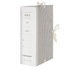 Faldone - lacci incollati - tela - 35 x 25 cm - dorso 20 cm - Starline