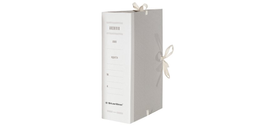 Faldone - lacci incollati - tela - 35 x 25 cm - dorso 20 cm - Starline