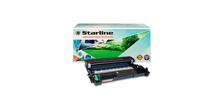 Starline - Tamburo ricostruito - per Brother - Nero - 12.000 pag