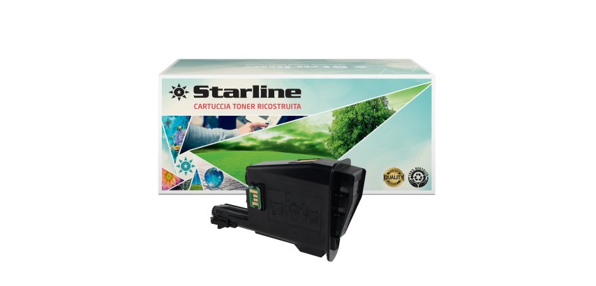 Starline - Toner Ricostruito - per Kyocera Mita - Nero - TK-1115 - 1.600 pag