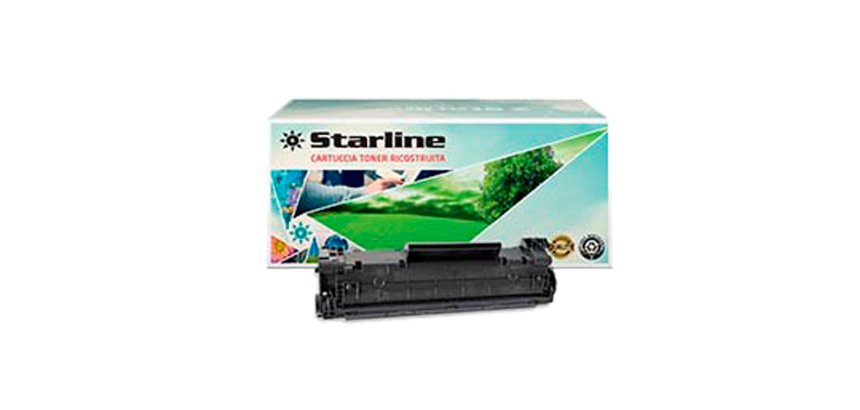 Starline - Toner Ricostruito - per HP 36A- Nero - CB436A - 2.000 pag