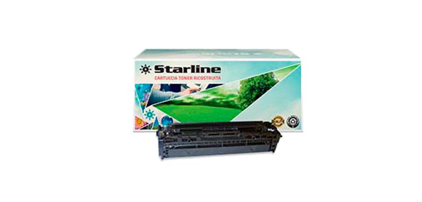 Starline - Toner Ricostruito - per HP 125A- Nero - CB540A - 2.200 pag