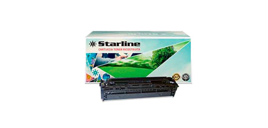 Starline - Toner Ricostruito - per HP 125A- Nero - CB540A - 2.200 pag