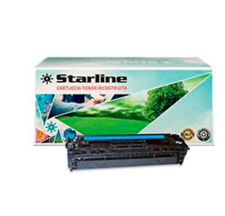 Starline - Toner Ricostruito - per HP 125A - Ciano - CB541A - 1.400 pag