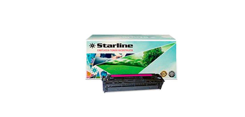 Starline - Toner Ricostruito - per HP 125A - Magenta - CB543A - 1.400 pag