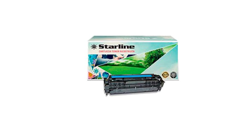 Starline - Toner Ricostruito - per HP 304A - Ciano - CC531A - 2.800 pag