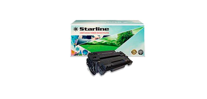 Starline - Toner Ricostruito - per HP 55A - Nero - CE255A - 6.000 pag