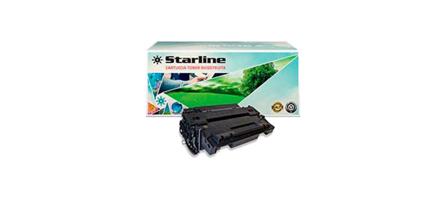 Starline - Toner Ricostruito - per HP 55A - Nero - CE255A - 6.000 pag