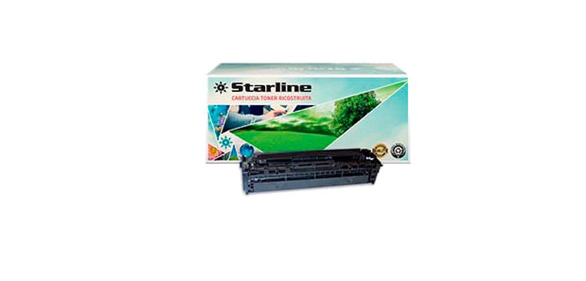 Starline - Toner Ricostruito - per HP 128A- Nero - CE320A - 2.000 pag