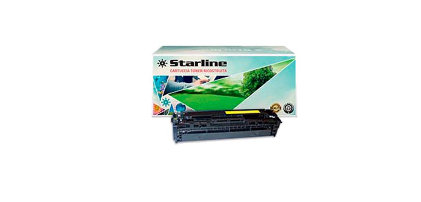 Starline - Toner Ricostruito - per HP 128A - Giallo - CE322A - 1.300 pag