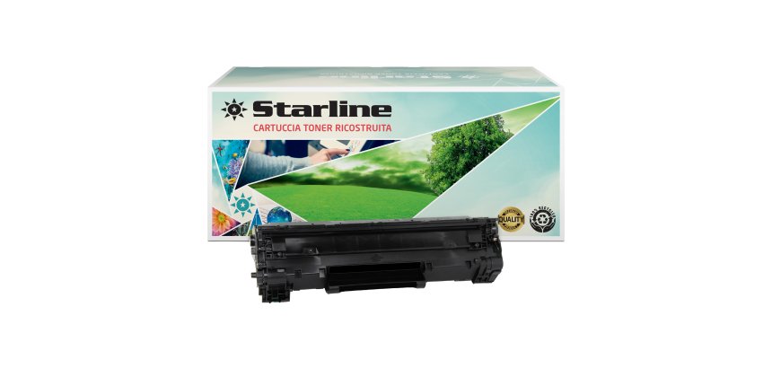 Starline - Toner Ricostruito per HP 44A - Nero - CF244A - 1.000 pag