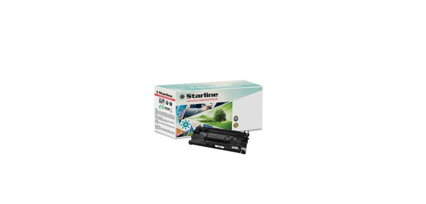 Starline - Toner Ricostruito - per HP 87A - Nero - CF287A - 9.000 pag