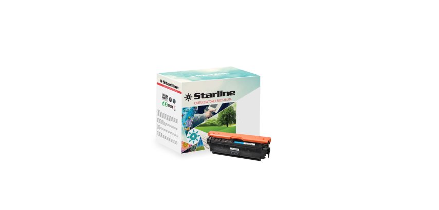 Starline - Toner Ricostruito - per HP 508A - Ciano - CF361A - 5.000 pag