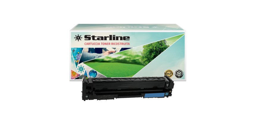Starline - Toner Ricostruito - per HP 205A - Ciano - CF531A - 900 pag