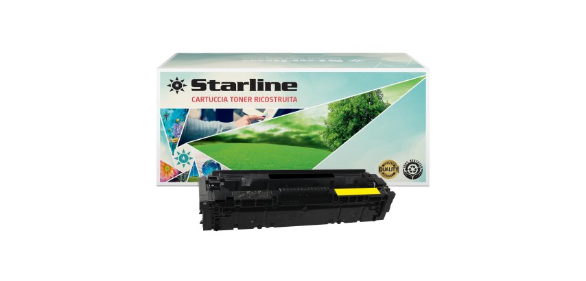 Starline - Toner Ricostruito per HP 203A - Giallo - CF542A - 1.300 pag