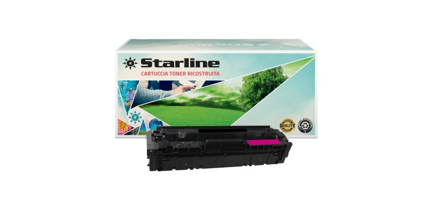 Starline - Toner Ricostruito per HP 203A - Magenta - CF543A - 1.300 pag
