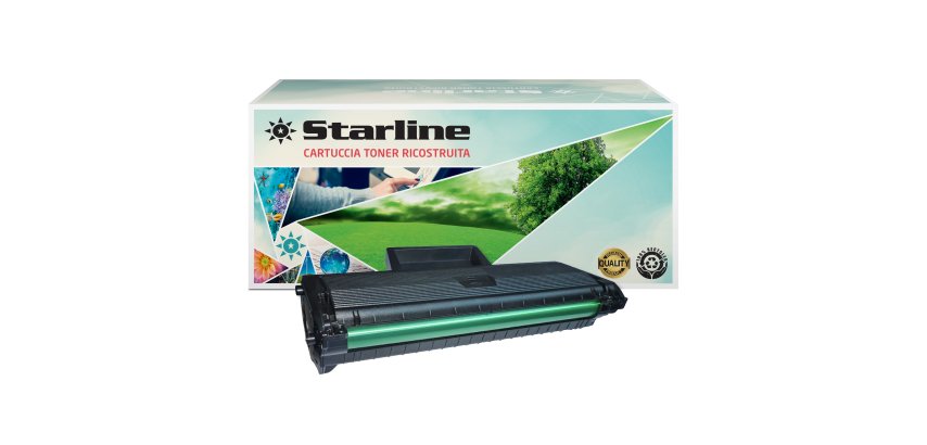 Starline - Toner Ricostruito - per HP 106A - Nero - n.106A- W1106A - 3.000 pag