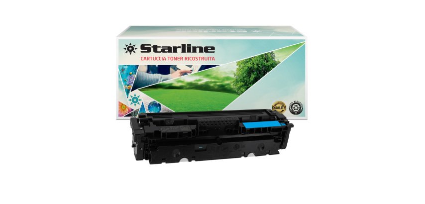 Starline - Toner Ricostruito per HP 415A - Ciano - W2031A - 2.100 pag