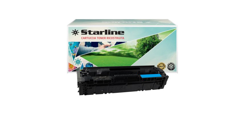Starline - Toner Ricostruito per HP 216A - Ciano - W2411A - 2.500 pag