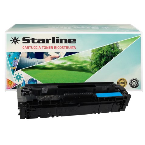 Starline - Toner Ricostruito per HP 216A - Ciano - W2411A - 2.500 pag