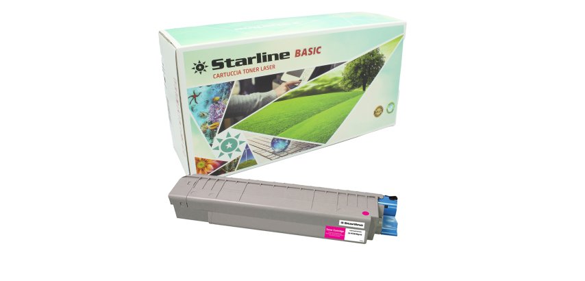 Starline - Toner Ricostruito - per Oki - Magenta - 44059211 - 10.000 pag