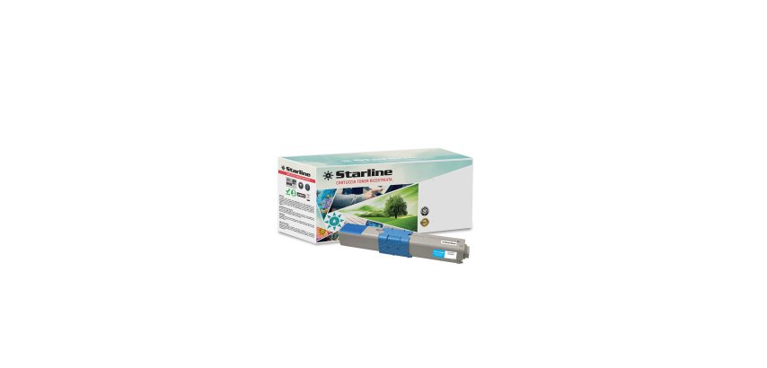 Starline - Toner Ricostruito - per Oki - Ciano - 44469706 - 2.000 pag