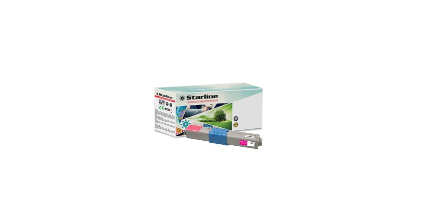 Starline - Toner Ricostruito - per Oki - Magenta - 44469705 - 2.000 pag