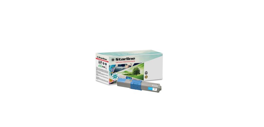 Starline - Toner Ricostruito - per Oki - Ciano - 44973535 - 1.500 pag