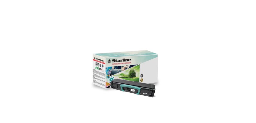 Starline - Toner Ricostruito - per Lexmark - Nero - E360H21E - 9.000 pag