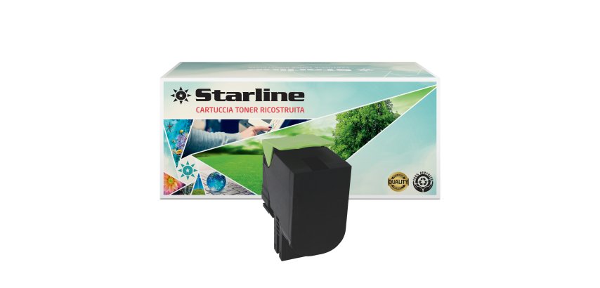 Starline - Toner Ricostruito - per Lexmark - Nero - 70C2HK0 - 4.000 pag