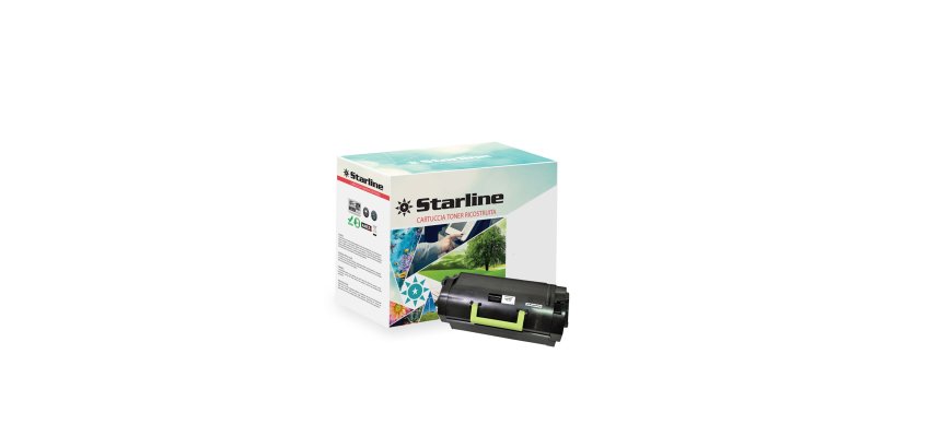 Starline - Toner Ricostruito - per Lexmark - Nero - 52D2H00 - 25.000 pag