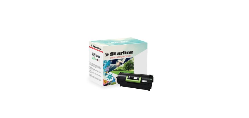 Starline - Toner Ricostruito per Lexmark - Nero - 52D2X00 - 45.000 pag