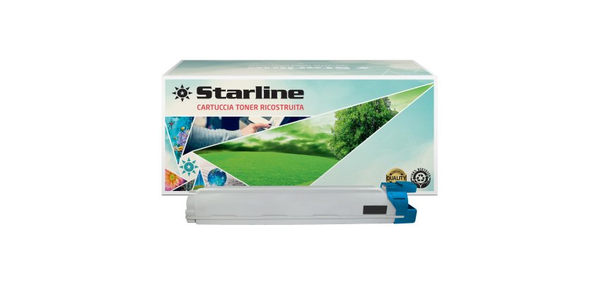 Starline - Toner Ricostruito - per Samsung CLX-9201 Series - Ciano - CLT-C809S/ELS - 15.000 pag