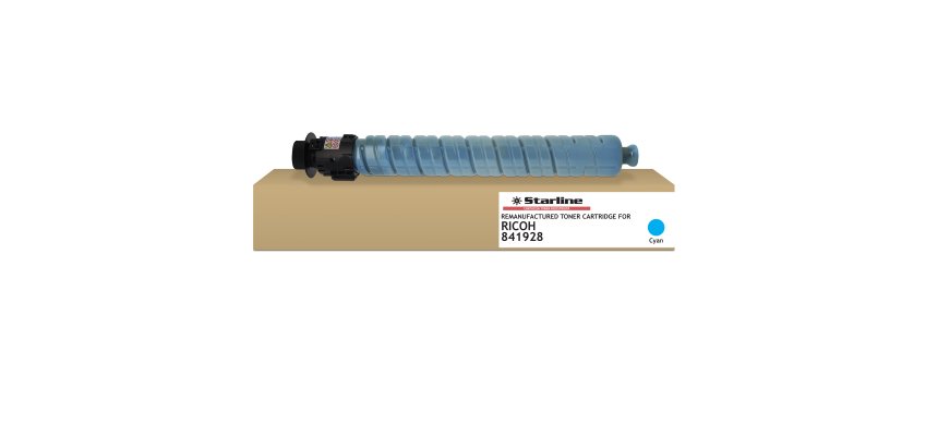 Starline - Toner ricostruito per Ricoh Aficio MPC 2003/2503 Series - Ciano - 841928 - 9.500 pag