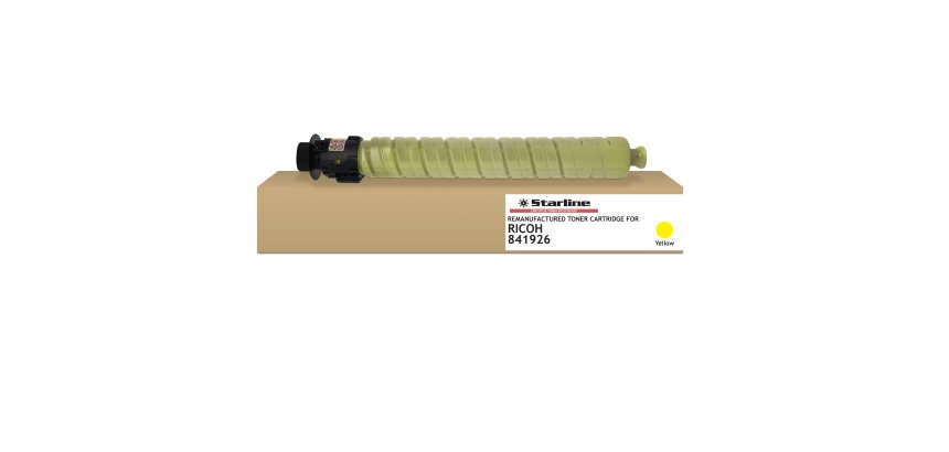 Starline - Toner ricostruito per Ricoh Aficio MPC 2003/2503 Series - Giallo - 841926 - 9.500 pag