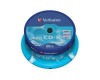 Verbatim - Scatola 25 CD-R DataLife Plus - 1x-52x - serigrafato - 43352 - 700MB