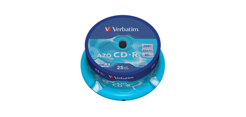 Verbatim - Scatola 25 CD-R DataLife Plus - 1x-52x - serigrafato - 43352 - 700MB