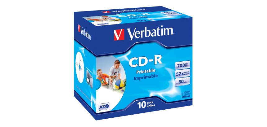 Verbatim CD-R AZO Wide Inkjet Printable 700 MB 52x 10 pc(s)