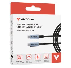 Verbatim - Cavo USB-C  a USB-C_240W_40Gbps - 31847 - 120cm