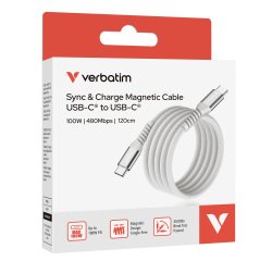 Verbatim - Cavo USB-C to USB-C 100W - Grigio - 31854 - 120cm