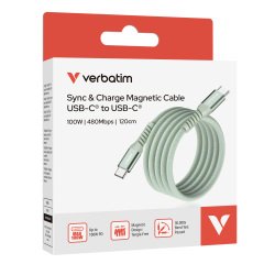 Verbatim - Cavo USB-C to USB-C 100W  - Verde - 31855 - 120m