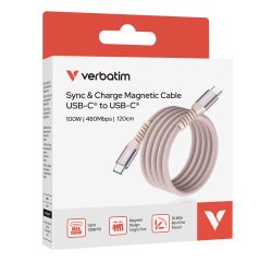 Verbatim - Cavo USB-C to USB-C 100W- Rosa - 31857 - 120cm