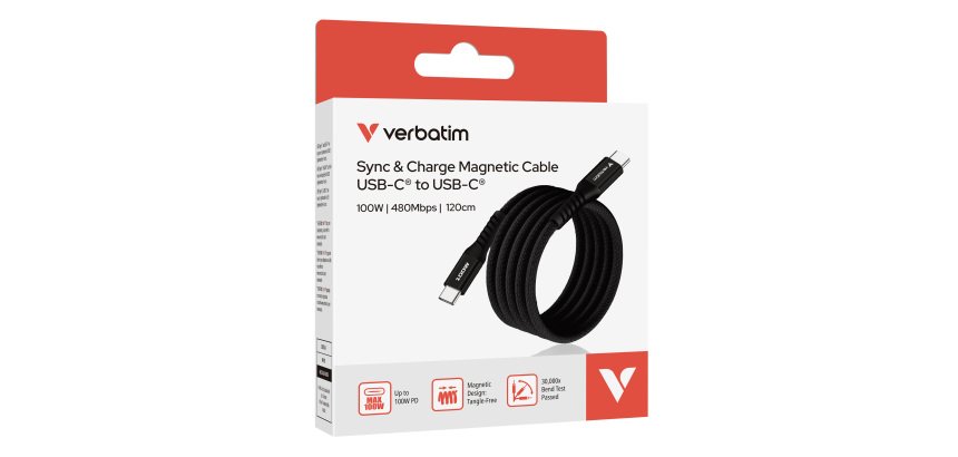 Verbatim - Cavo USB-C to USB-C 100W - Nero - 31863 - 120cm