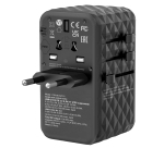 Adattatore da viaggio UTA-06 2x USB-C PD 100W & QC 4+ / 2x USB-A QC 3.0 - Verbatim - 32121
