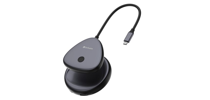 Verbatim - Share My Screen 4K USB-C Wireless Display Adapter con Hub WDA-02 - 32147