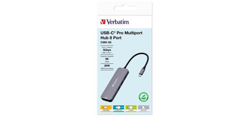 Verbatim - USB-C Pro Multiport Hub 8 Port - 32151