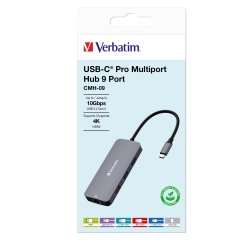 Verbatim - USB-C Pro Multiport Hub 9 Port - 32152